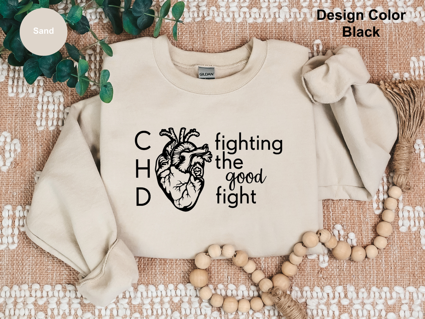 Fighting The Good Fight-CHD Awareness Sweatshirt
