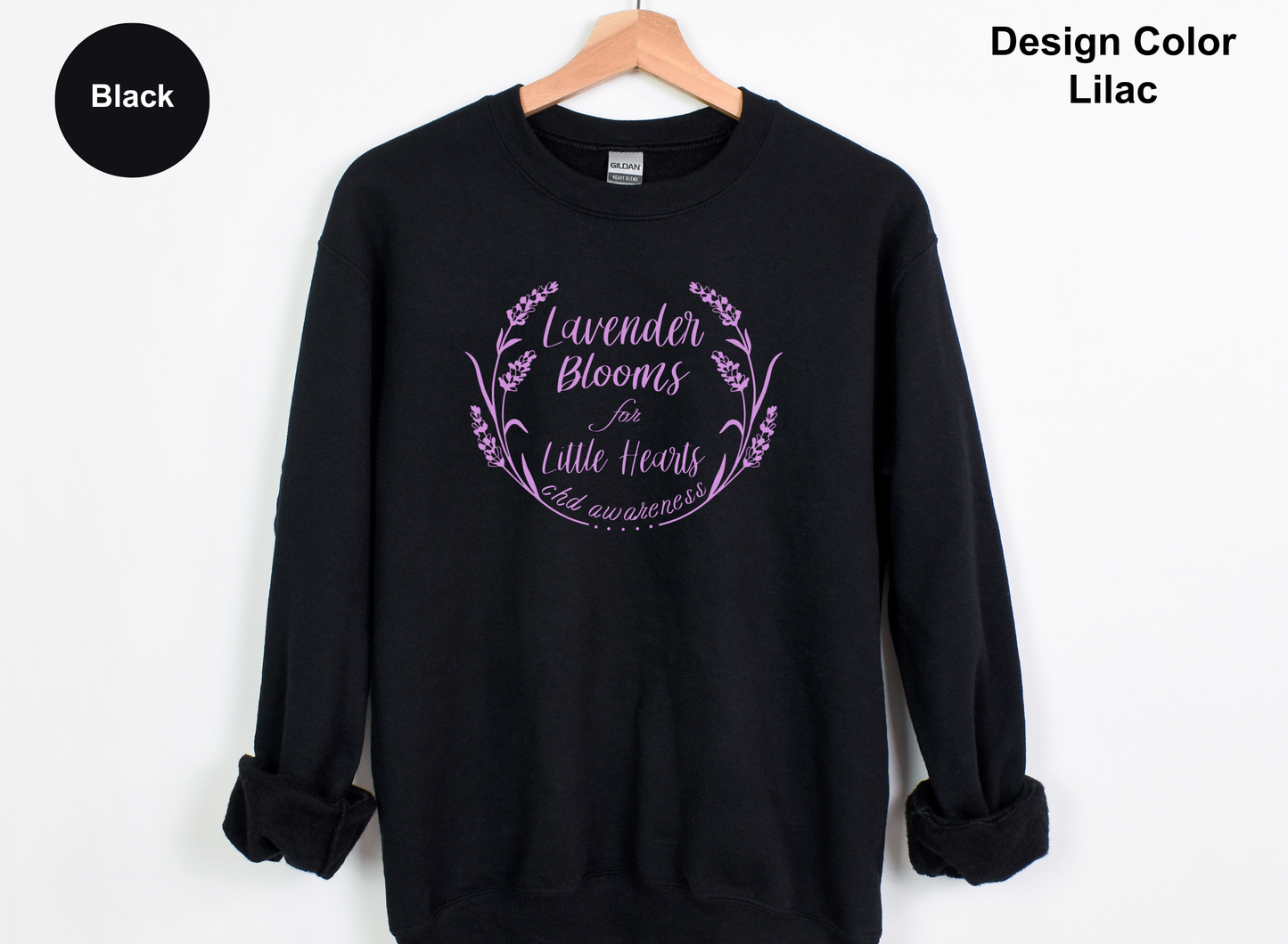 Lavender Blooms for Little Hearts-CHD Sweatshirt
