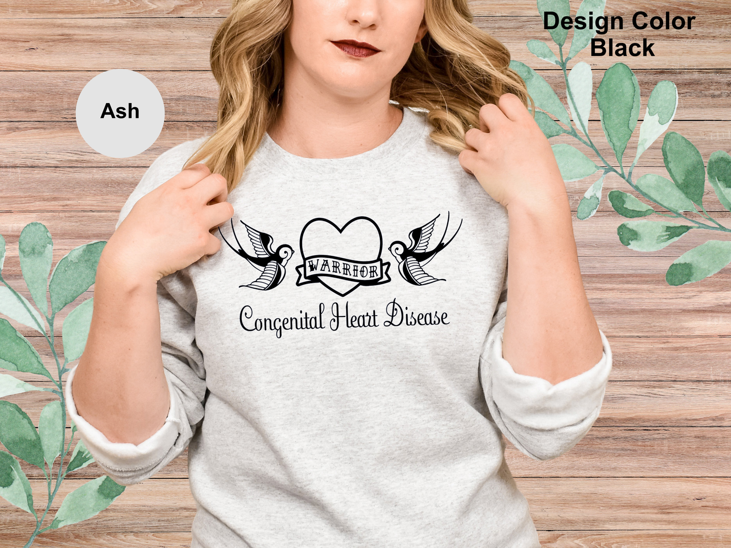 Sailor Tattoo Style-CHD Awareness Sweatshirt