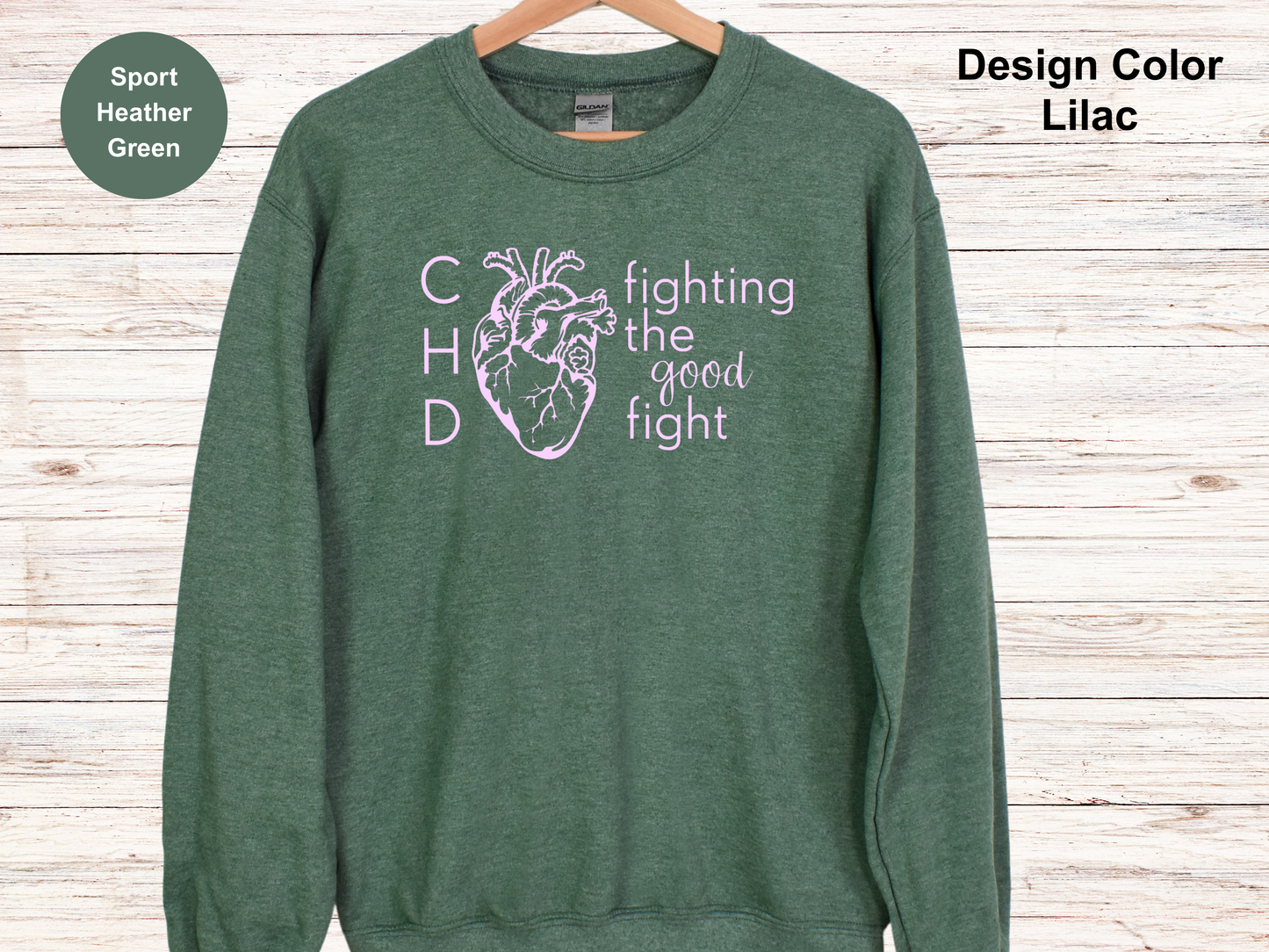 Fighting The Good Fight-CHD Awareness Sweatshirt