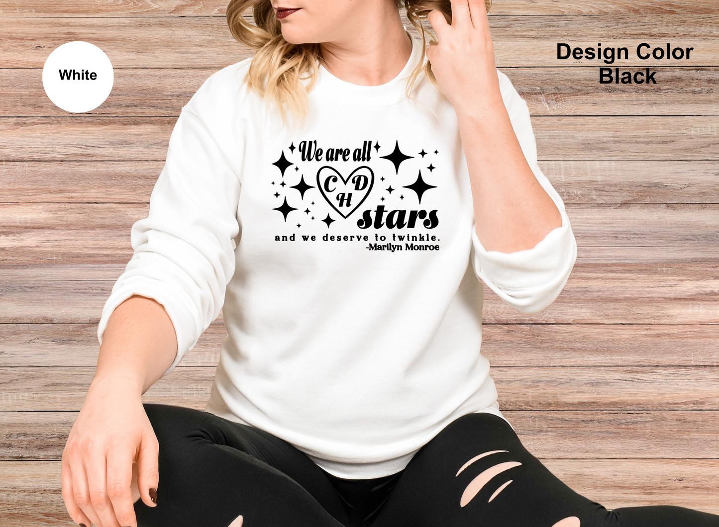 Twinkling Stars-CHD Awareness Sweatshirt
