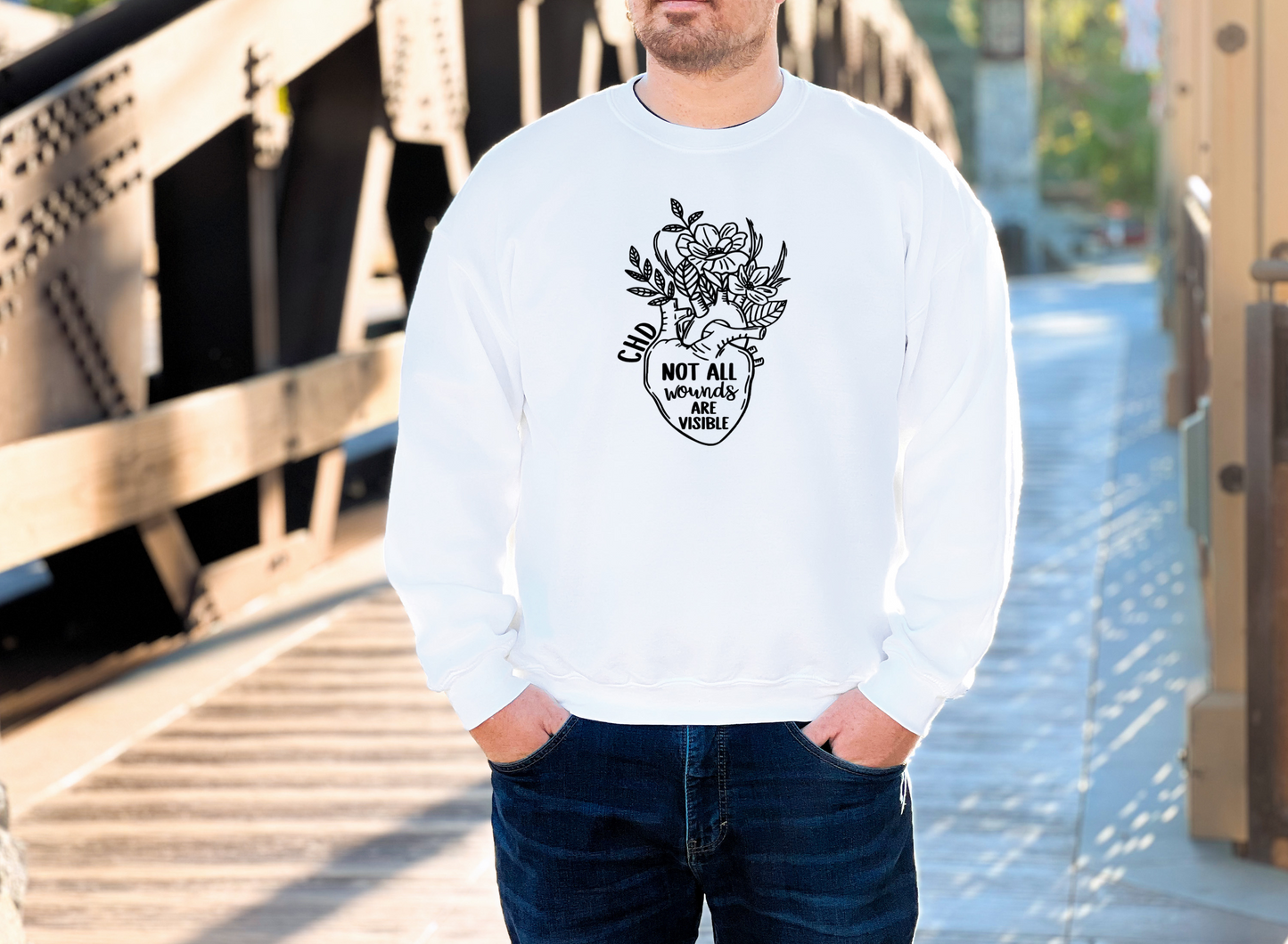 Invisible Wounds-CHD Awareness Sweatshirt