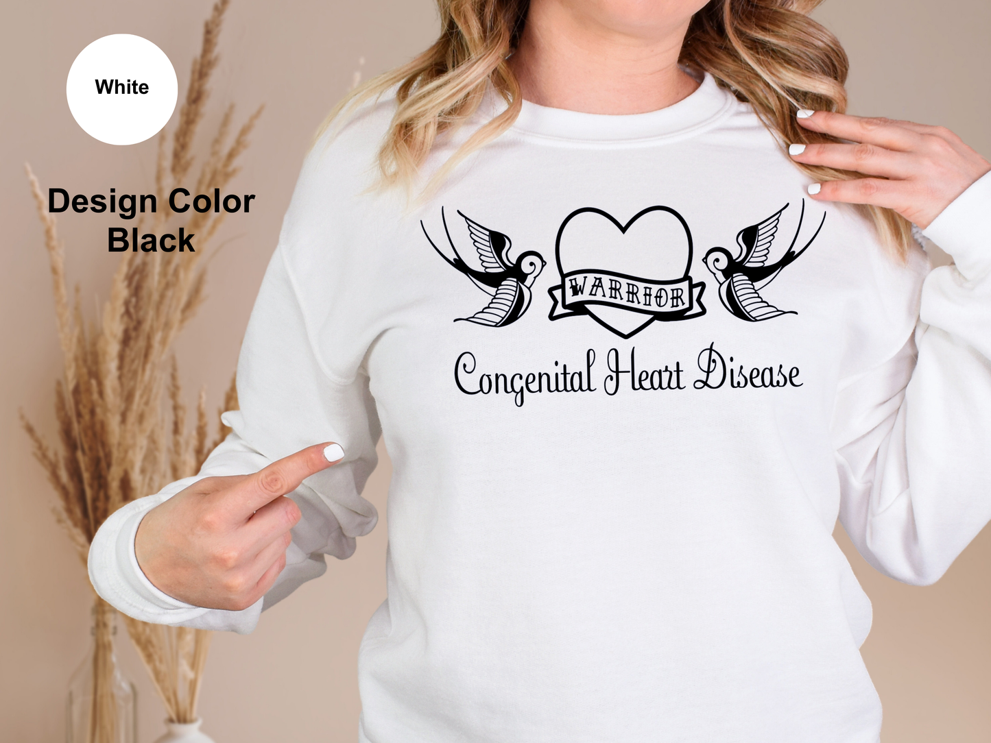 Sailor Tattoo Style-CHD Awareness Sweatshirt