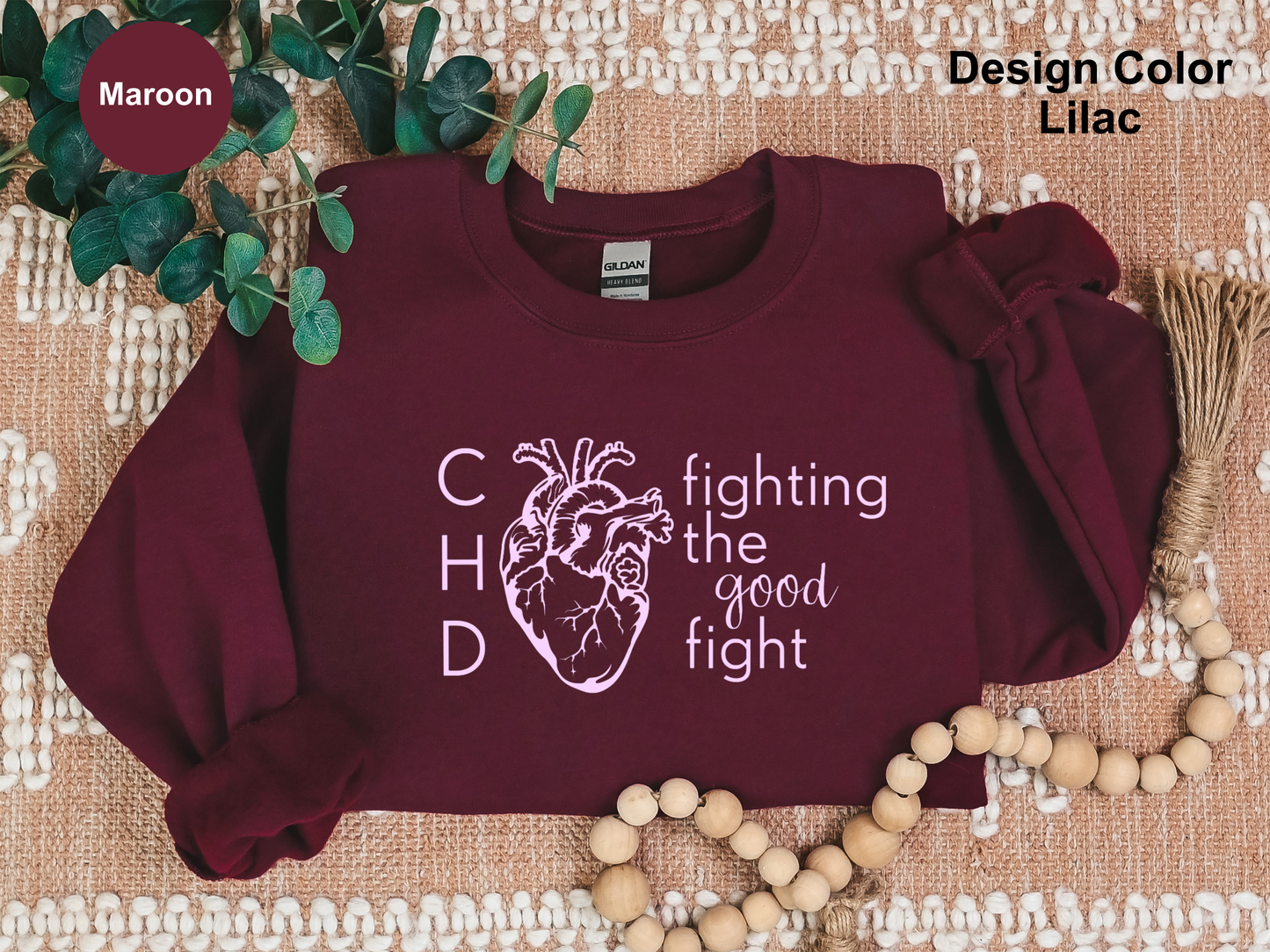 Fighting The Good Fight-CHD Awareness Sweatshirt