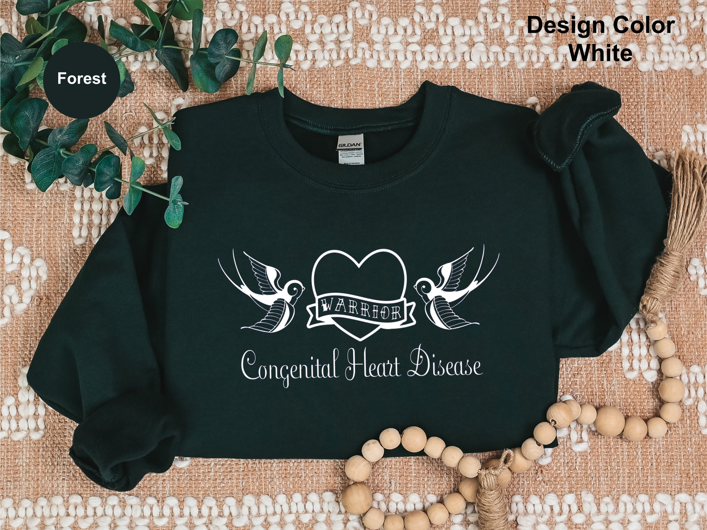Sailor Tattoo Style-CHD Awareness Sweatshirt