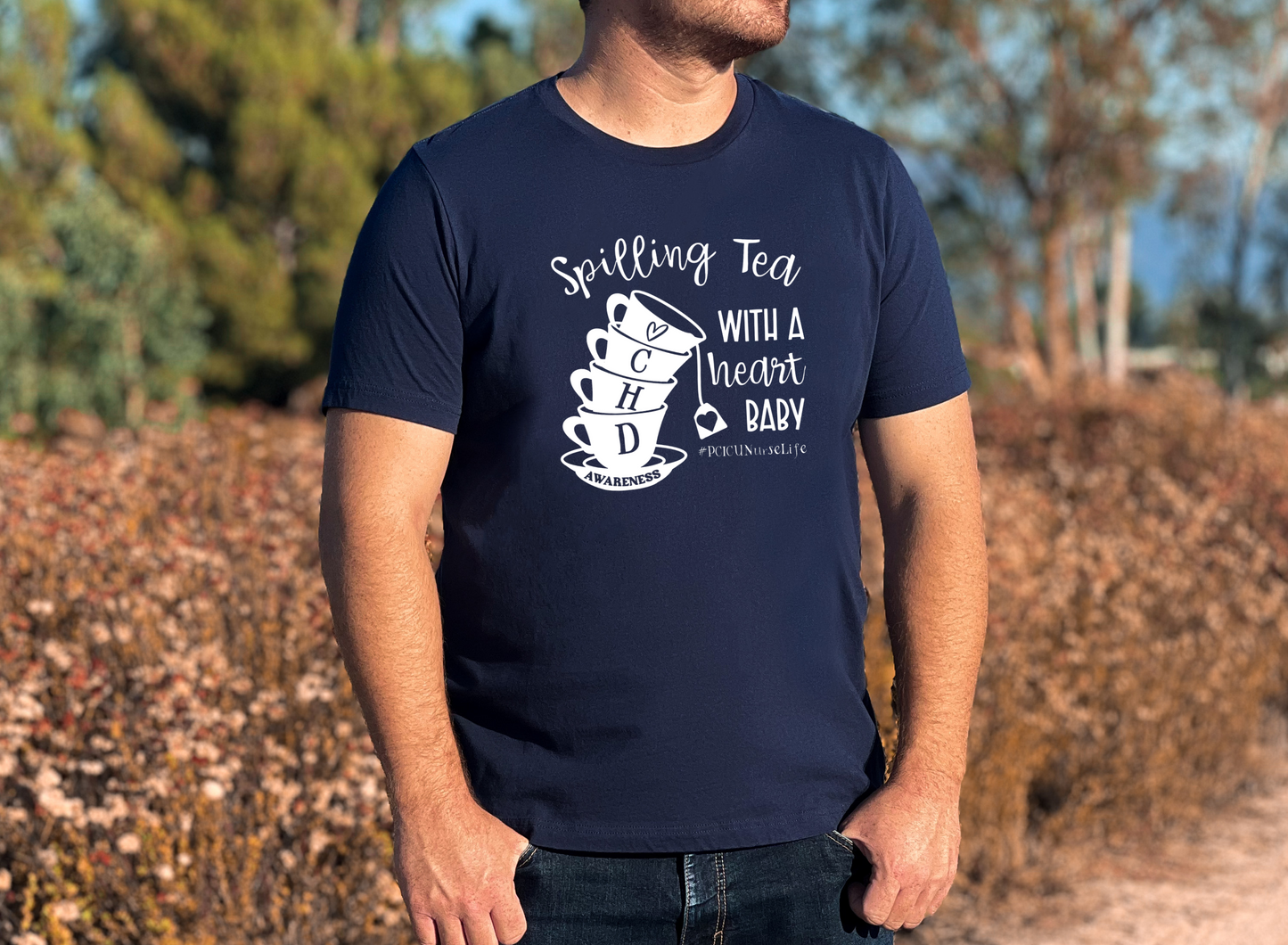 Spillin' Tea-CHD Awareness Shirt