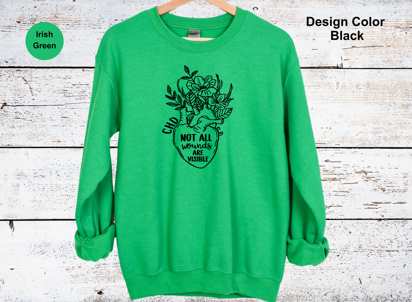 Invisible Wounds-CHD Awareness Sweatshirt