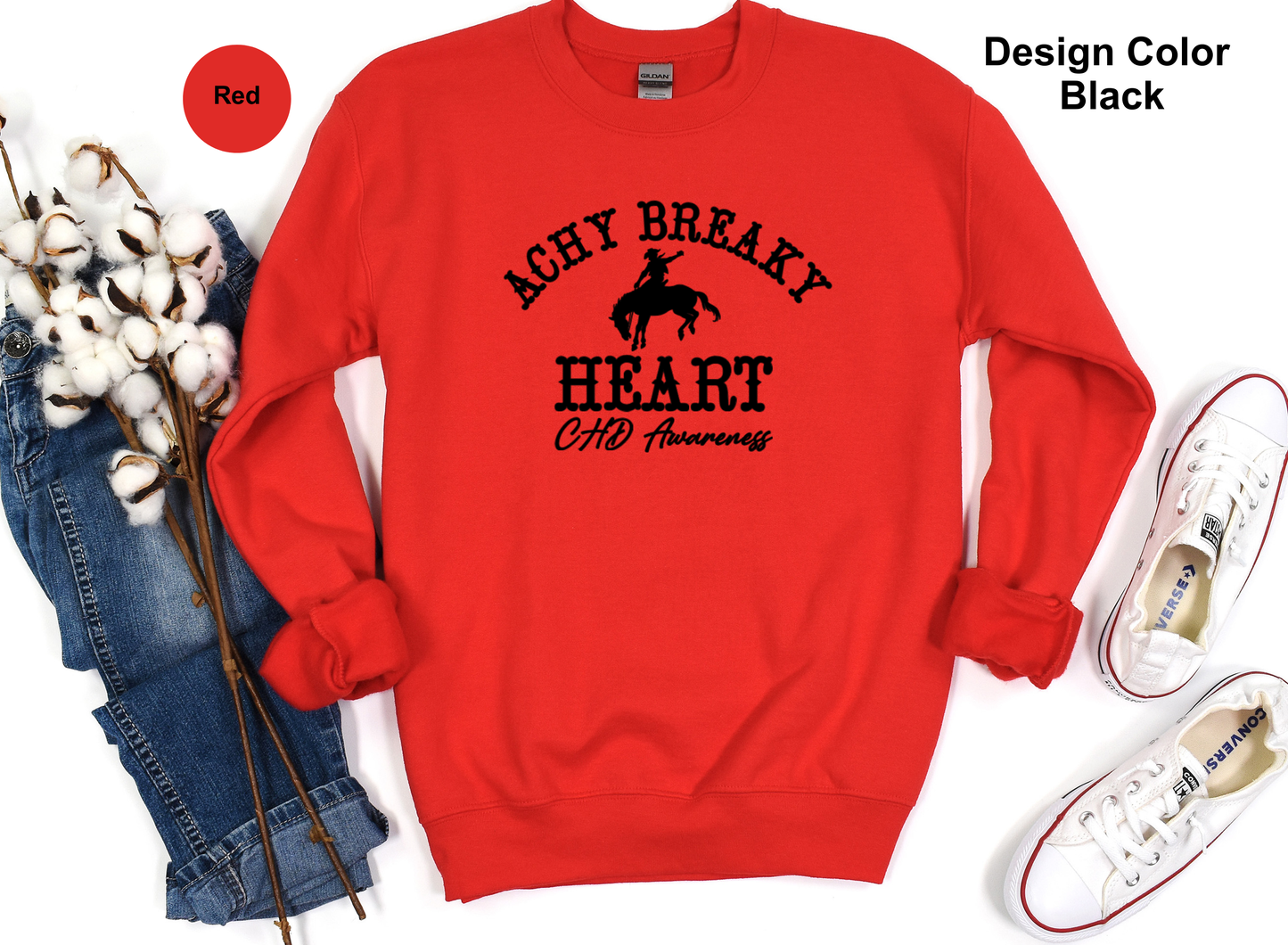 Achy Breaky Heart-CHD Awareness Sweatshirt