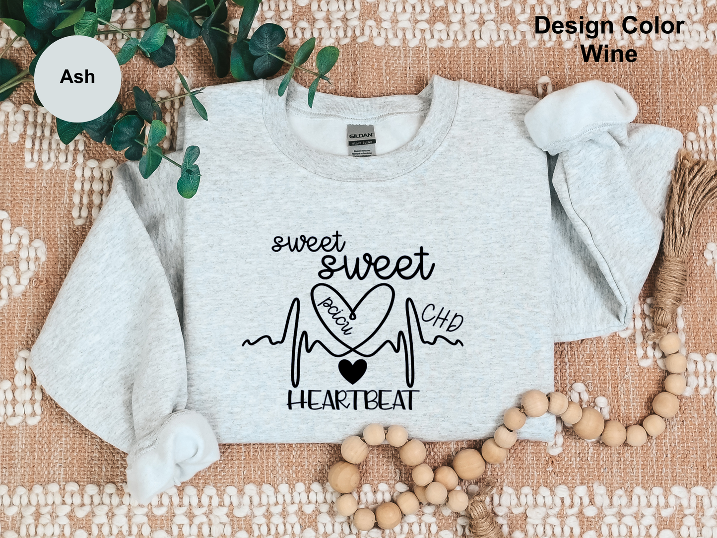 Sweet Sweet Heartbeats-CHD Awareness Sweatshirt