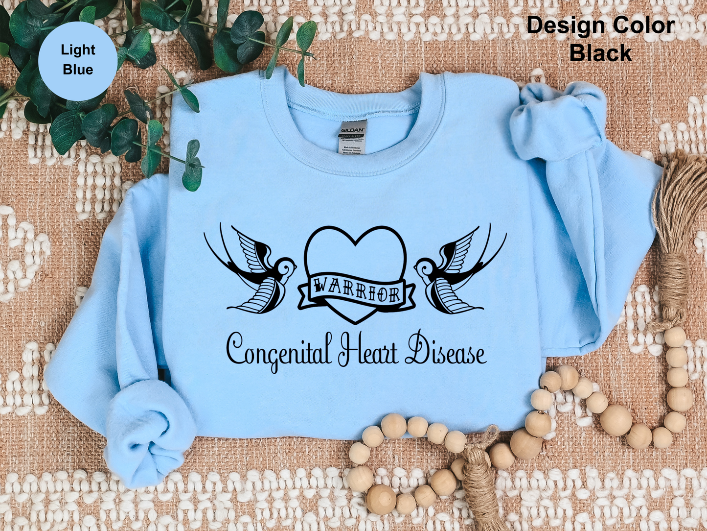 Sailor Tattoo Style-CHD Awareness Sweatshirt