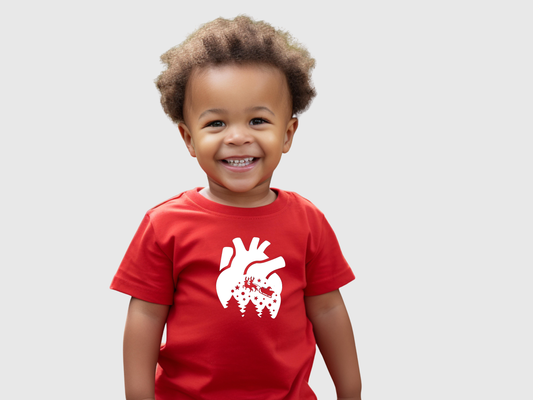 Christmas CHD Awareness Toddler Shirt | Santa's Sleigh