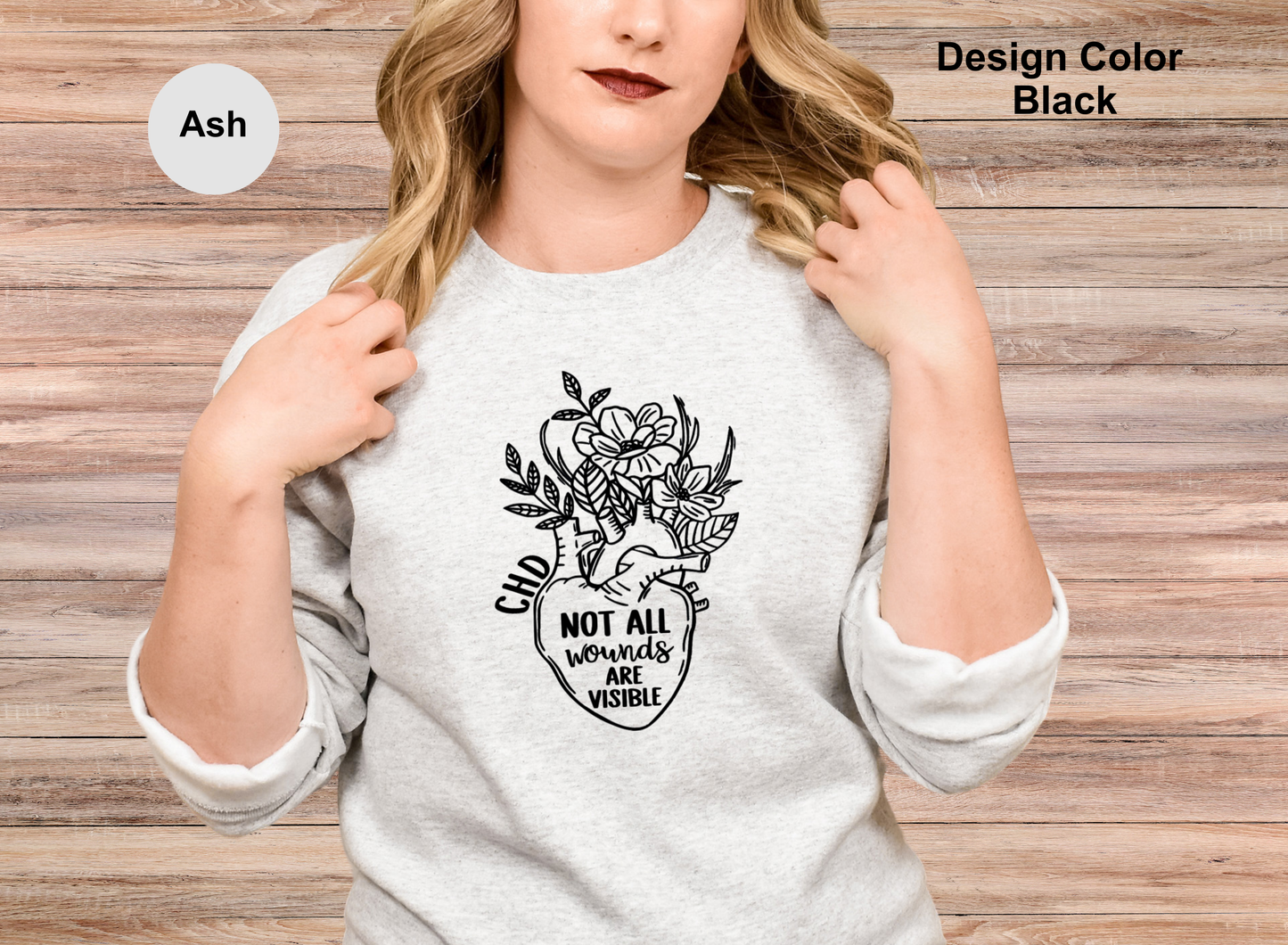 Invisible Wounds-CHD Awareness Sweatshirt