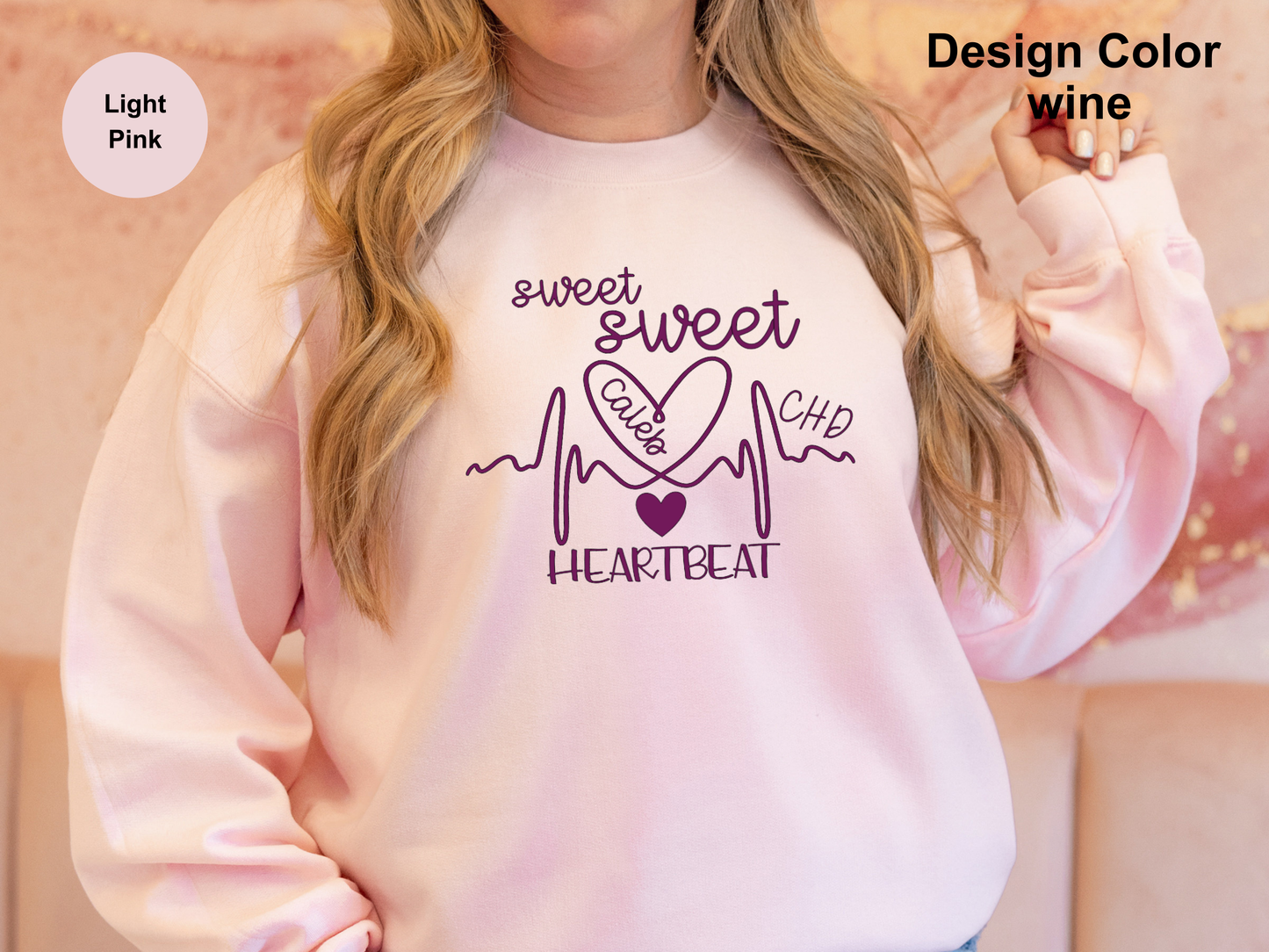 Sweet Sweet Heartbeats-CHD Awareness Sweatshirt