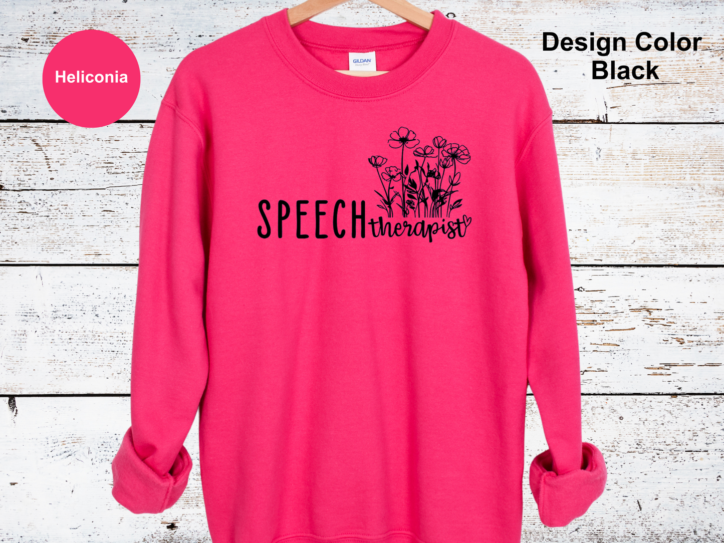 Flower Garden-Speech Therapy Sweatshirt