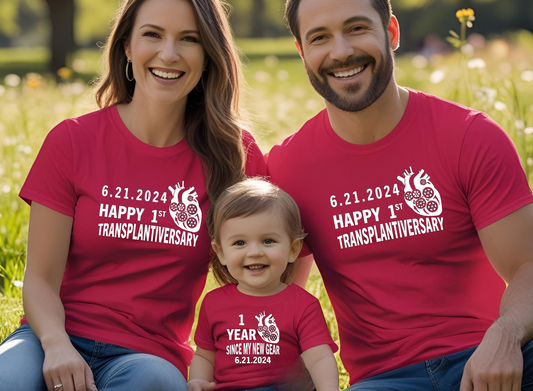 New Gear – CHD Transplant Awareness Tee for Heart Warriors