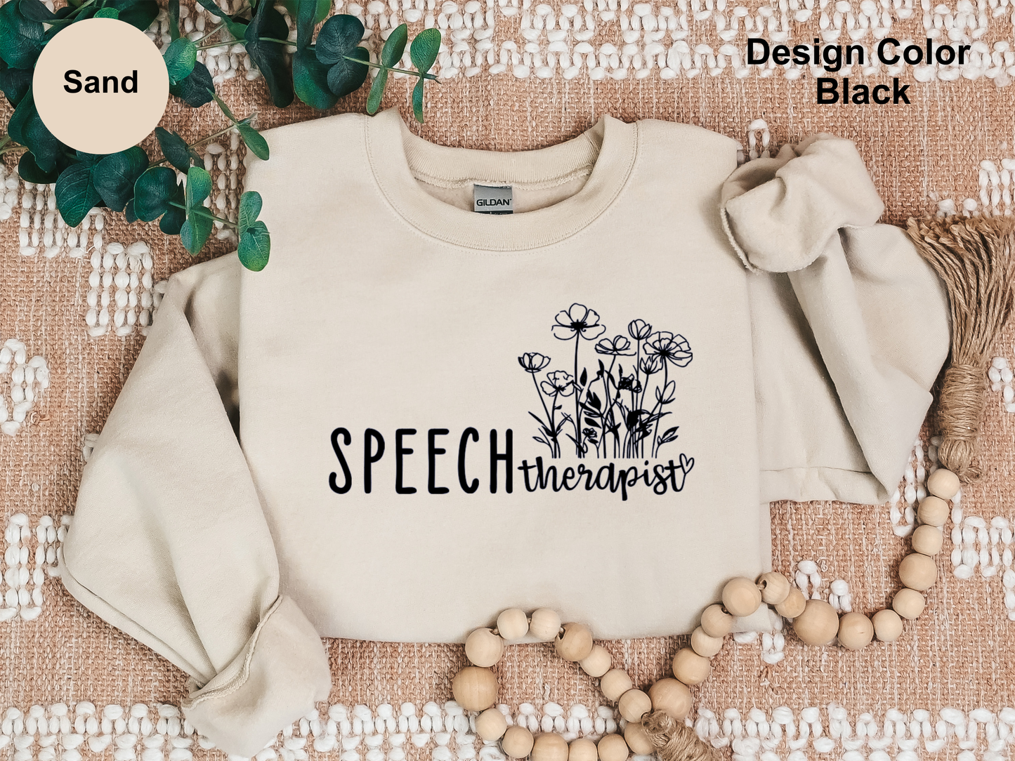 Flower Garden-Speech Therapy Sweatshirt