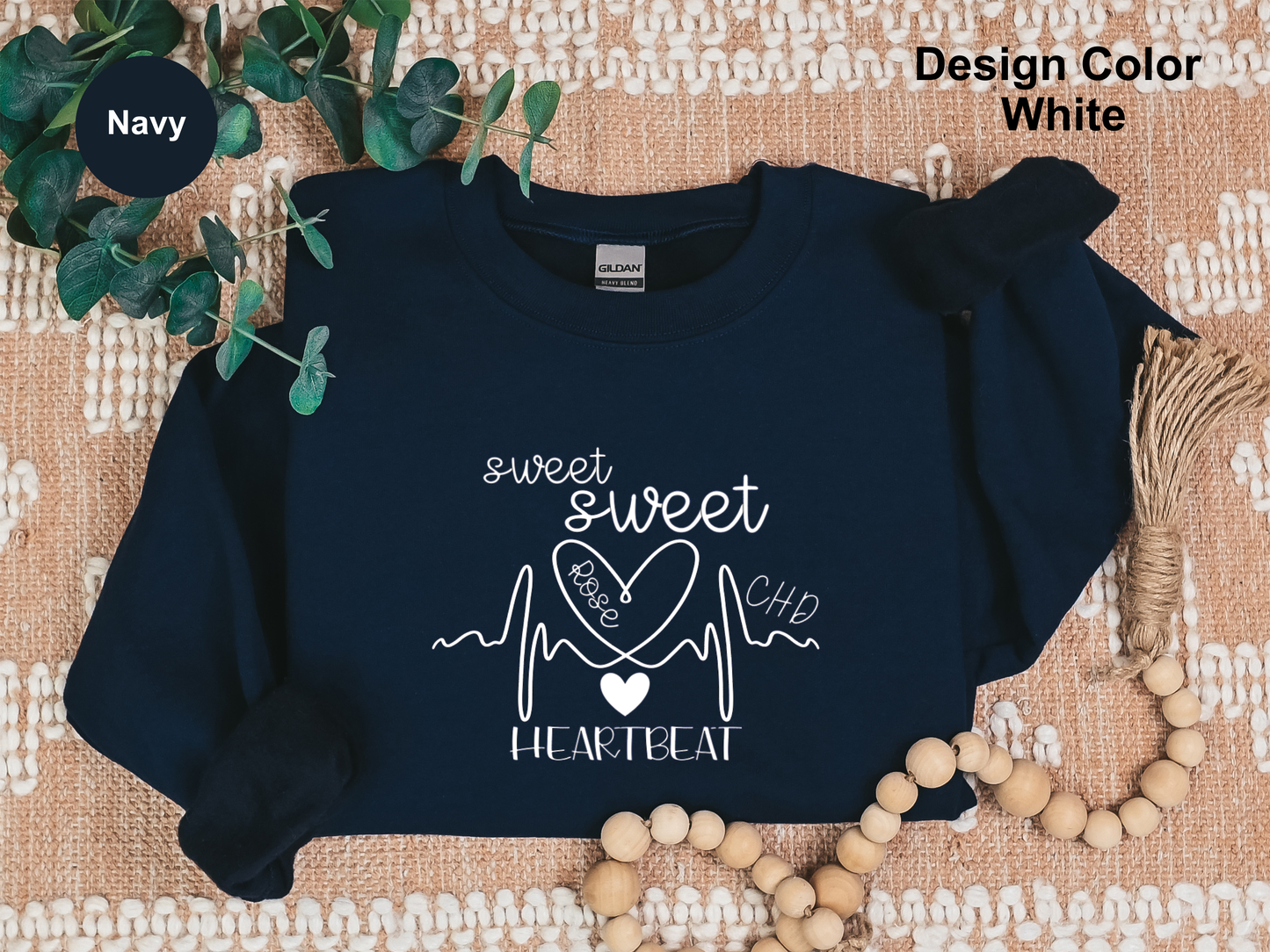 Sweet Sweet Heartbeats-CHD Awareness Sweatshirt
