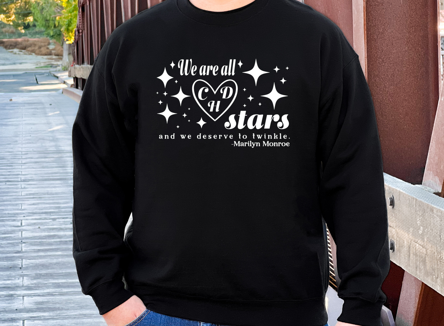 Twinkling Stars-CHD Awareness Sweatshirt