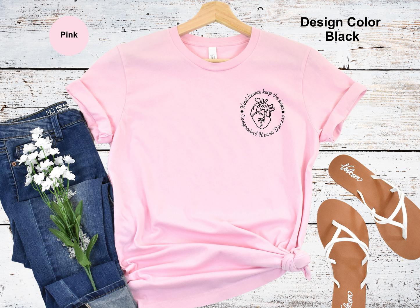 Kind Heart Left Chest-CHD Shirt