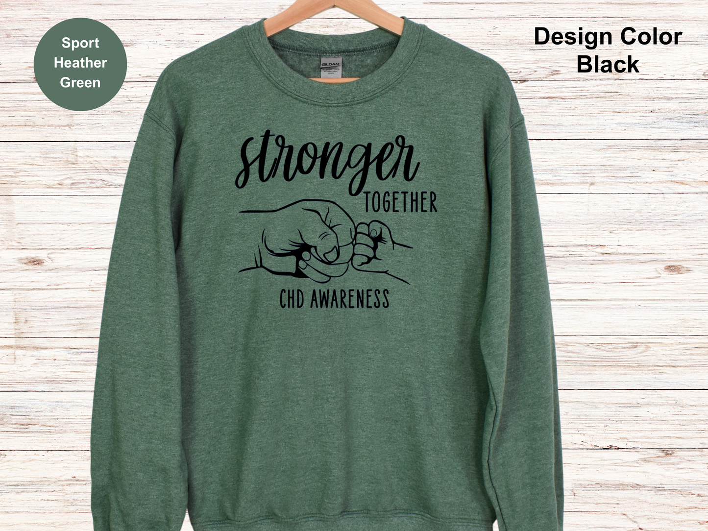 Stronger Together-CHD Awareness Sweatshirt