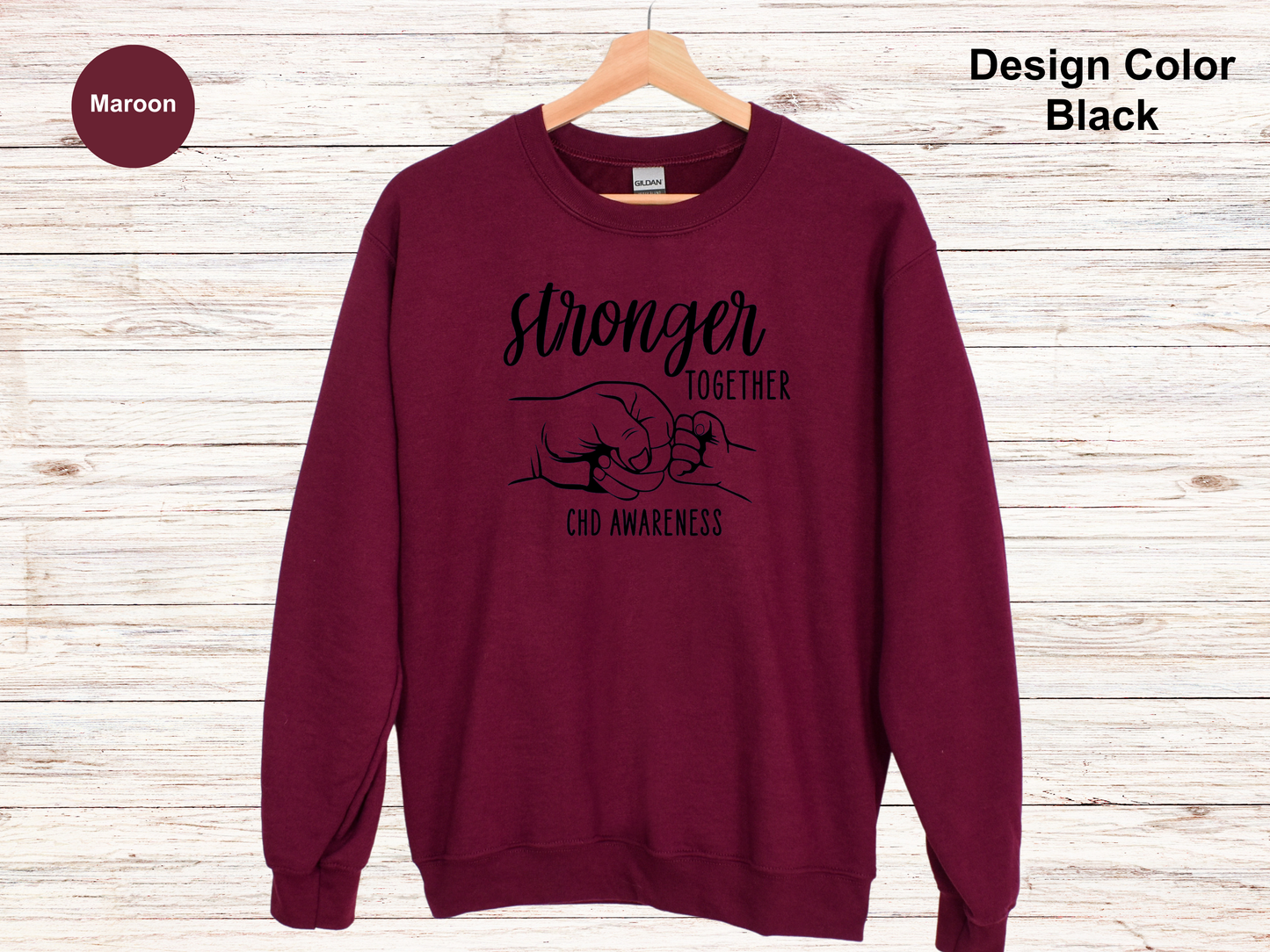 Stronger Together-CHD Awareness Sweatshirt