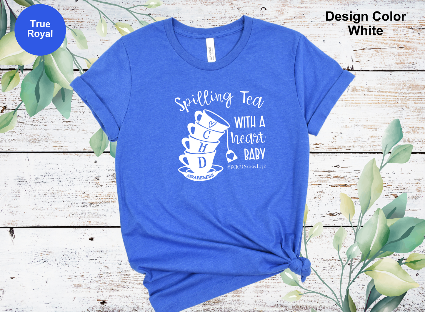 Spillin' Tea-CHD Awareness Shirt