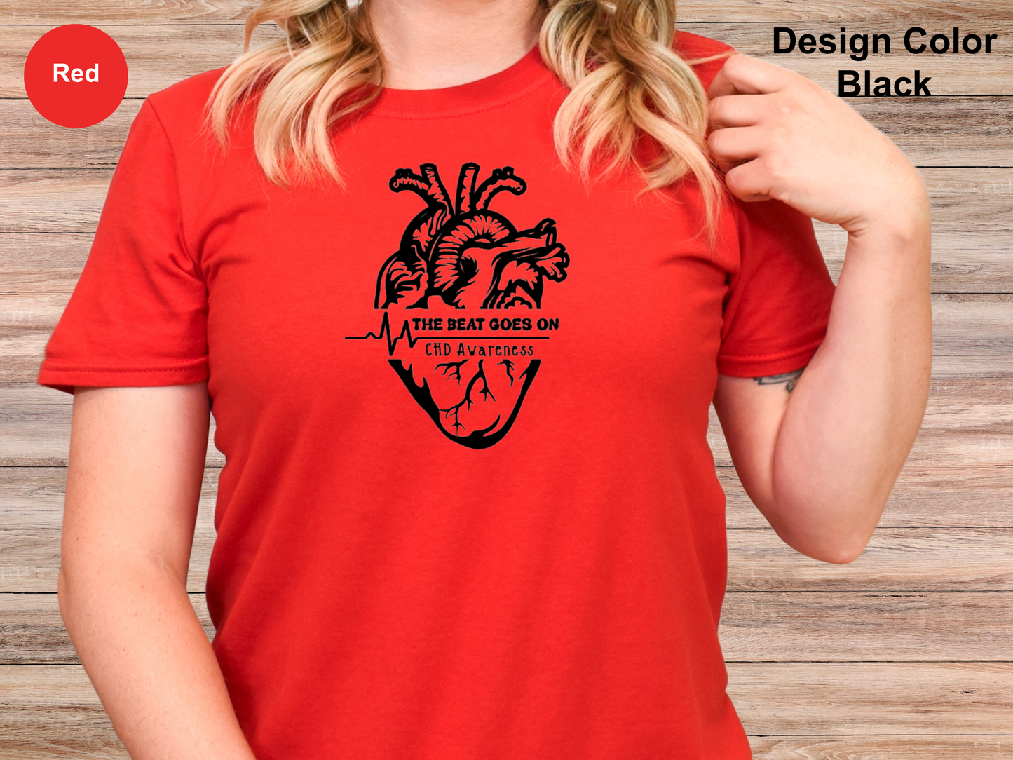 The Beat Goes On-CHD Awareness T-Shirt