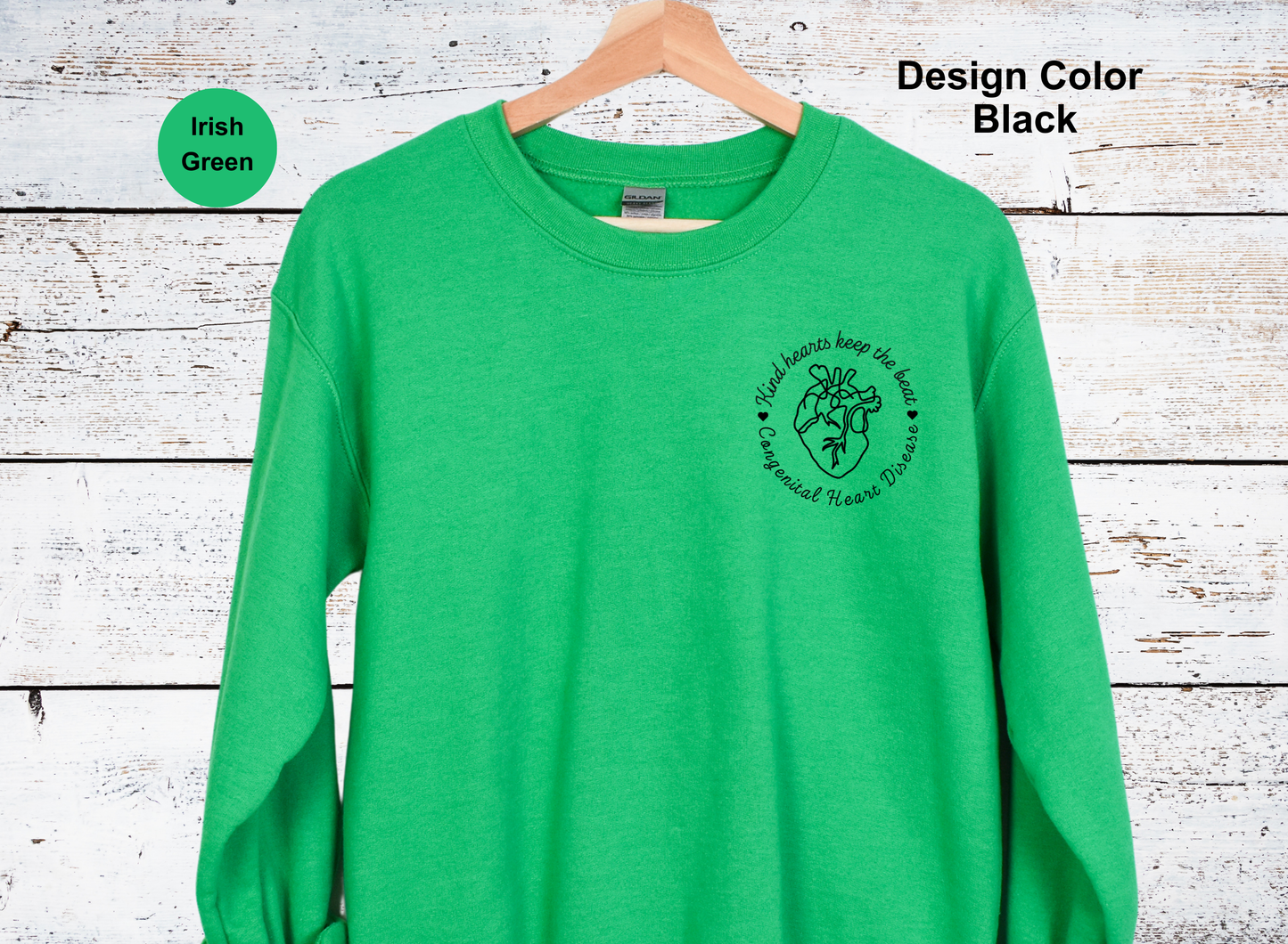 Kind Hearts Left Chest-CHD Sweatshirt