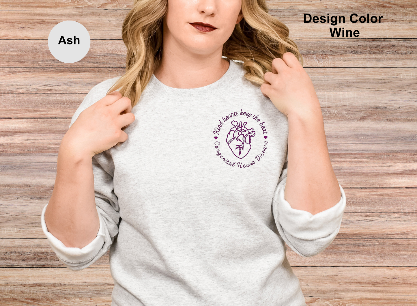 Kind Hearts Left Chest-CHD Sweatshirt