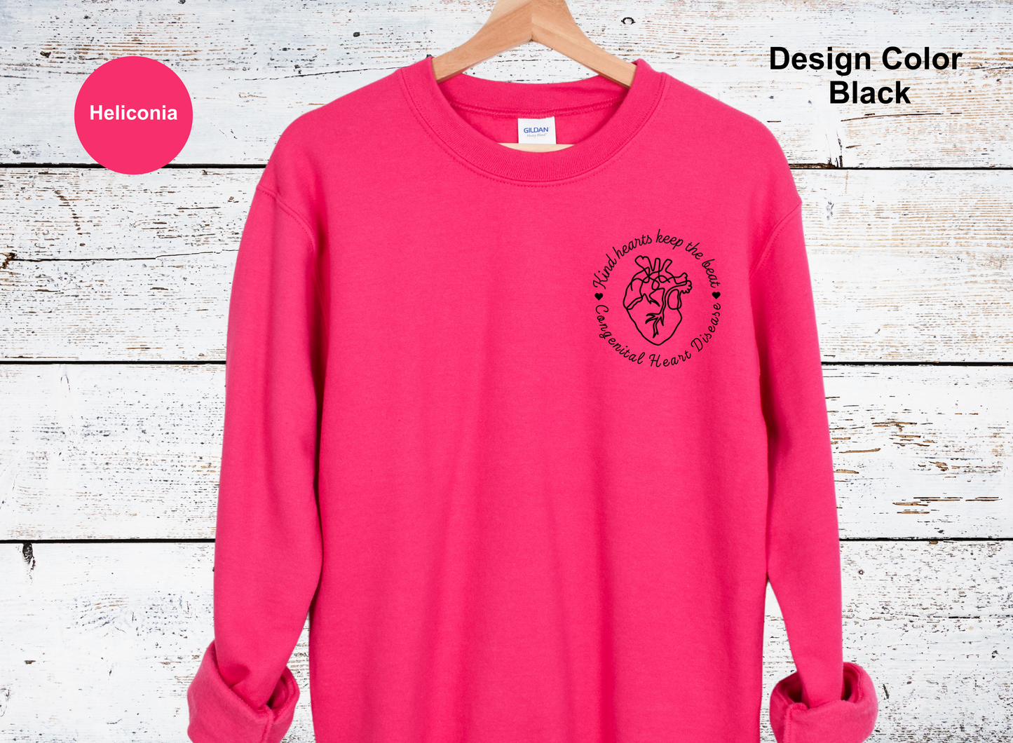 Kind Hearts Left Chest-CHD Sweatshirt