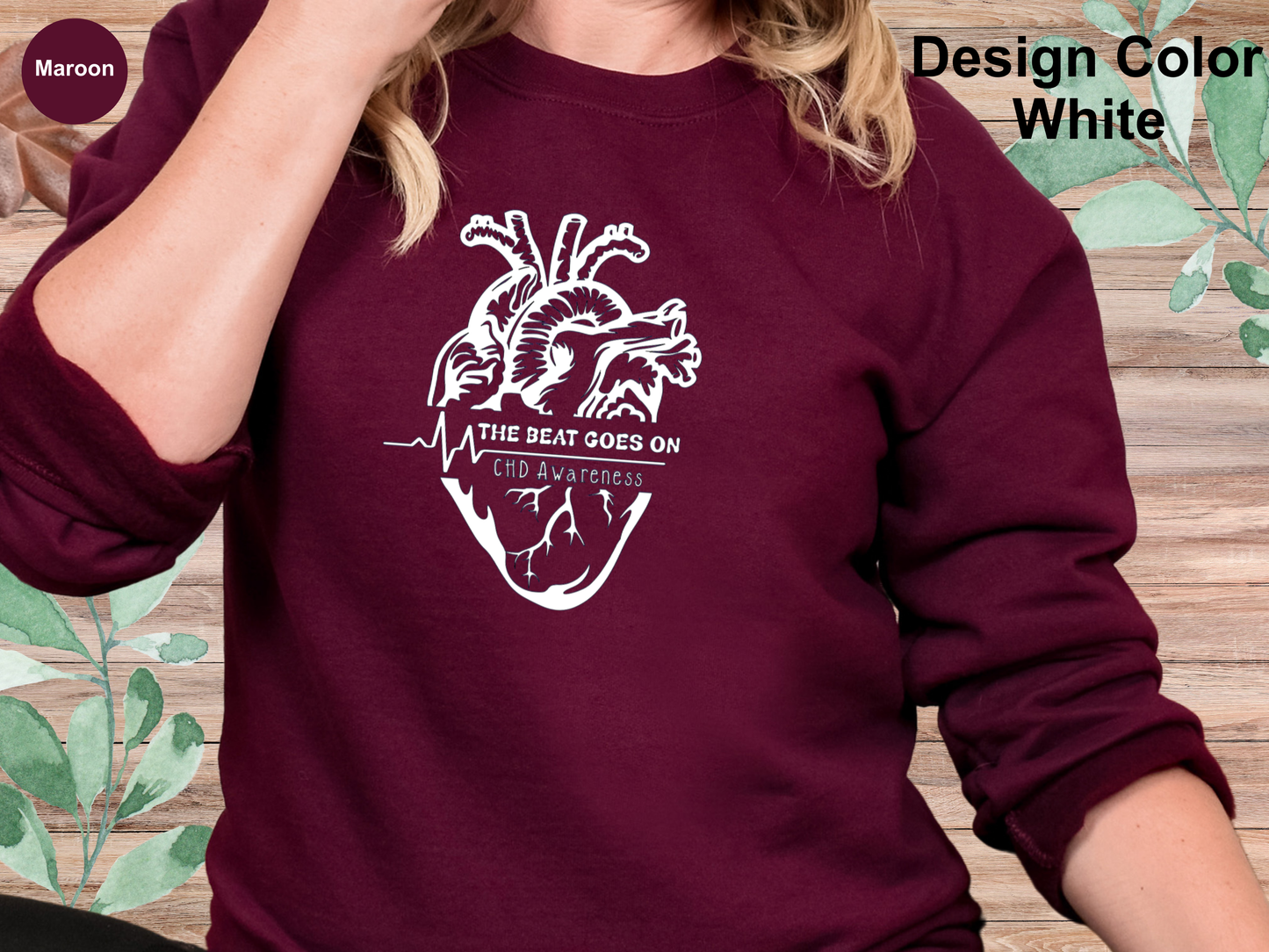 The Beat Goes On-CHD Awareness-Sweatshirt