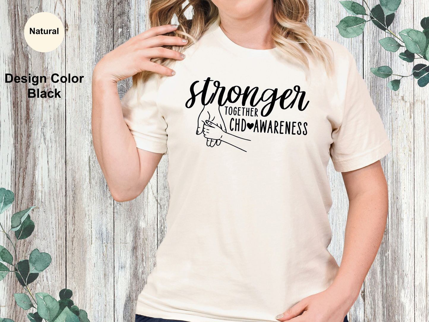 Unbreakable Love-CHD Awareness Shirt-Toddler Hand