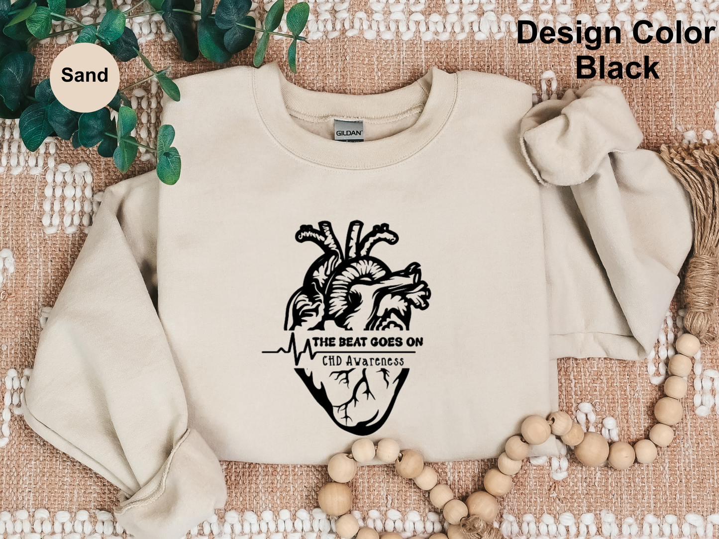 The Beat Goes On-CHD Awareness-Sweatshirt