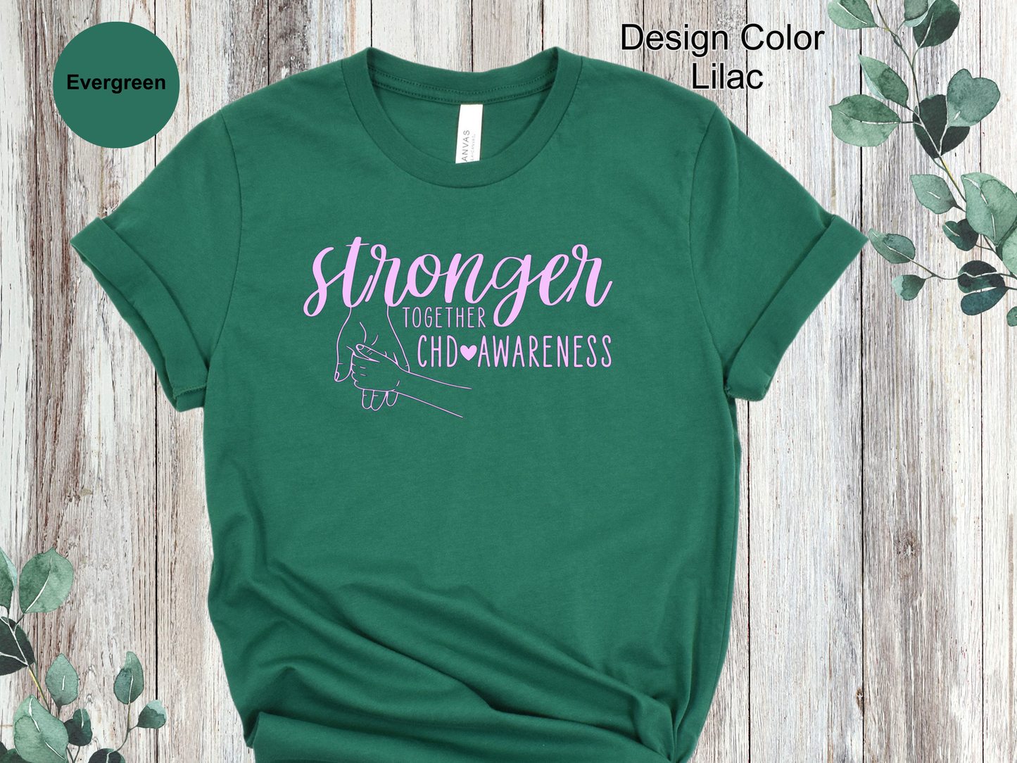 Unbreakable Love-CHD Awareness Shirt-Toddler Hand