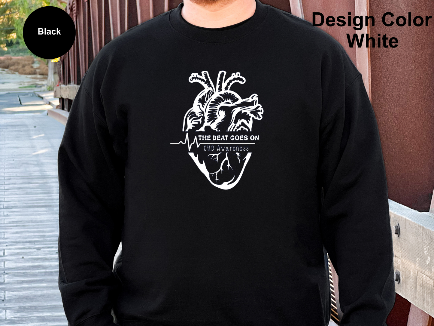 The Beat Goes On-CHD Awareness-Sweatshirt