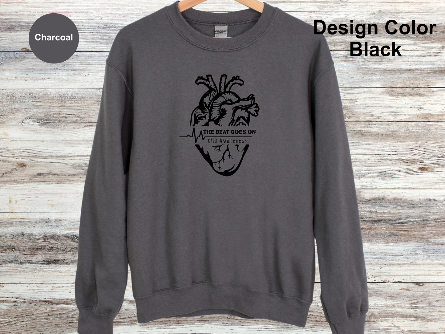 The Beat Goes On-CHD Awareness-Sweatshirt