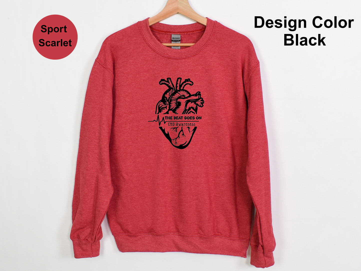 The Beat Goes On-CHD Awareness-Sweatshirt