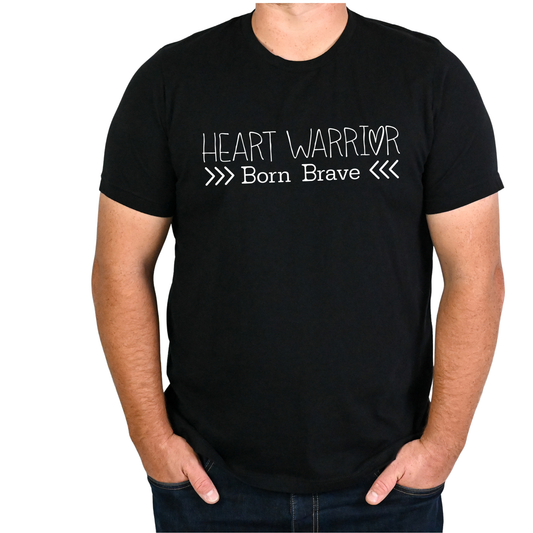 Heart Month CHD Awareness | Heart Warrior Tee-Born Brave