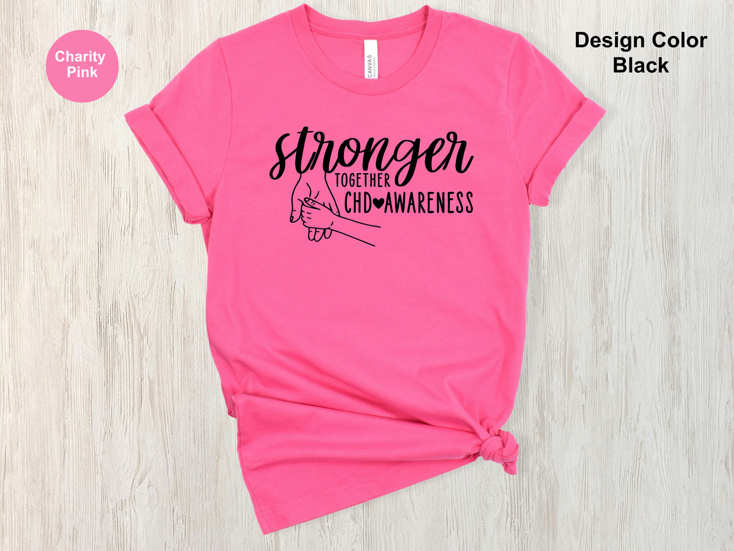 Unbreakable Love-CHD Awareness Shirt-Toddler Hand