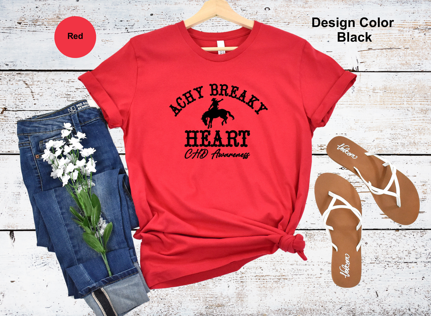 Achy Breaky Heart-CHD Awareness Shirt