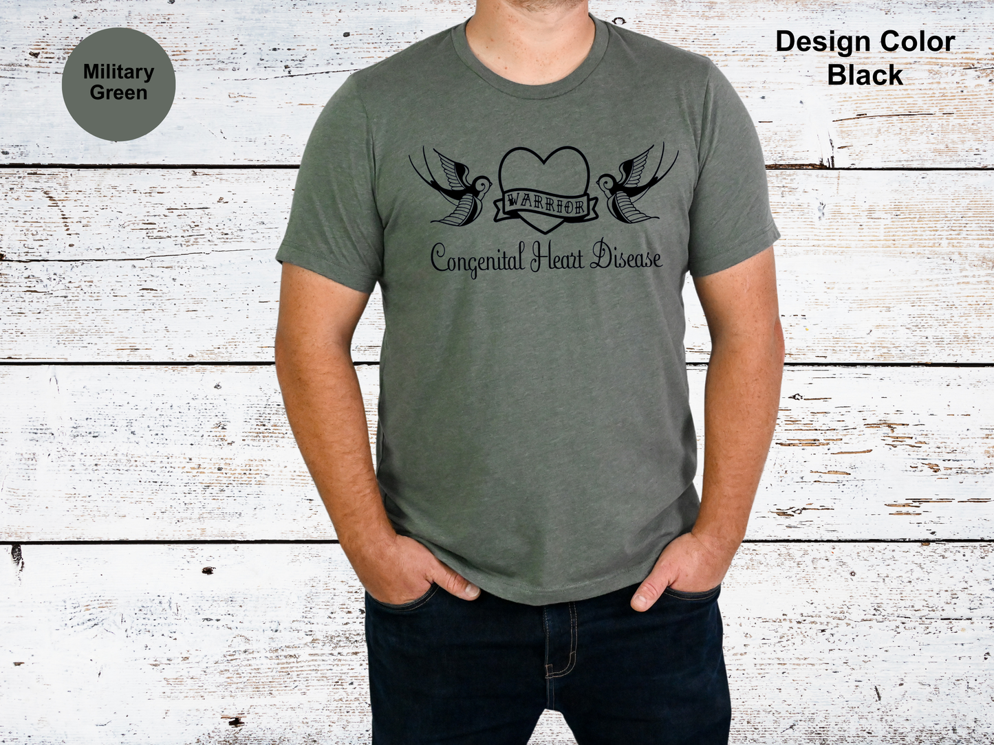 Sailor Tattoo Style-CHD Awareness Shirt