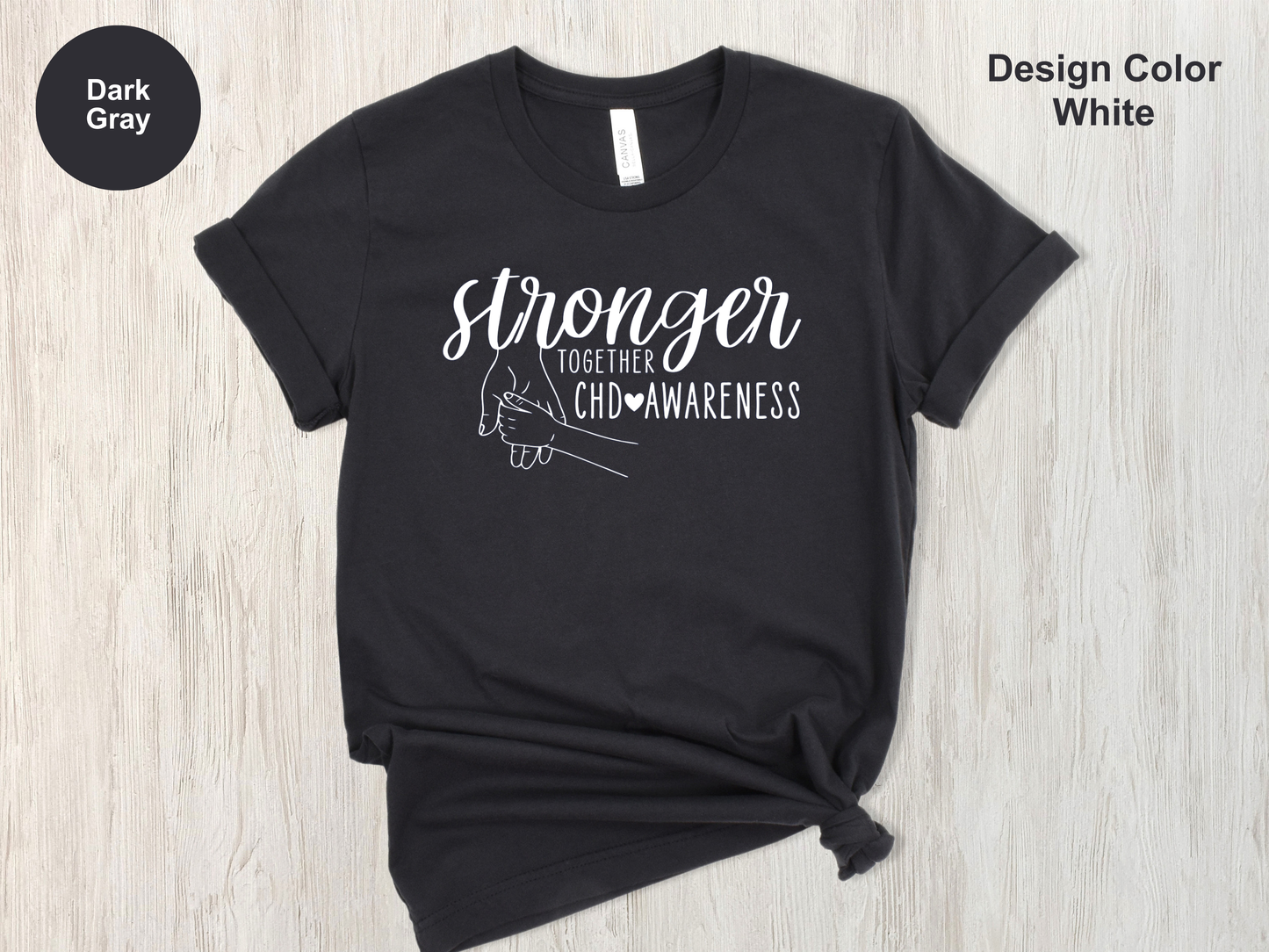 Unbreakable Love-CHD Awareness Shirt-Toddler Hand