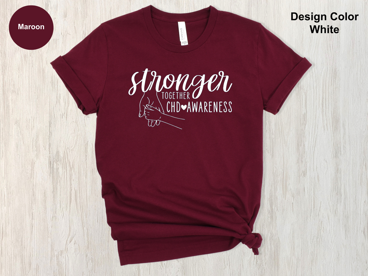 Unbreakable Love-CHD Awareness Shirt-Toddler Hand
