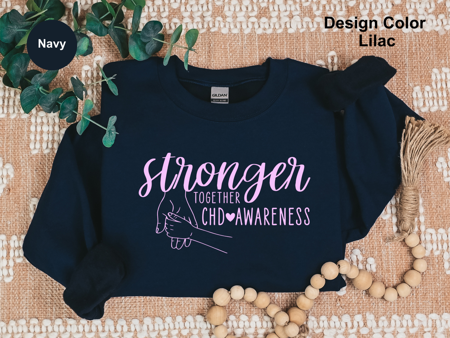 Unbreakable Love-CHD Awareness Sweatshirt-Toddler Hand