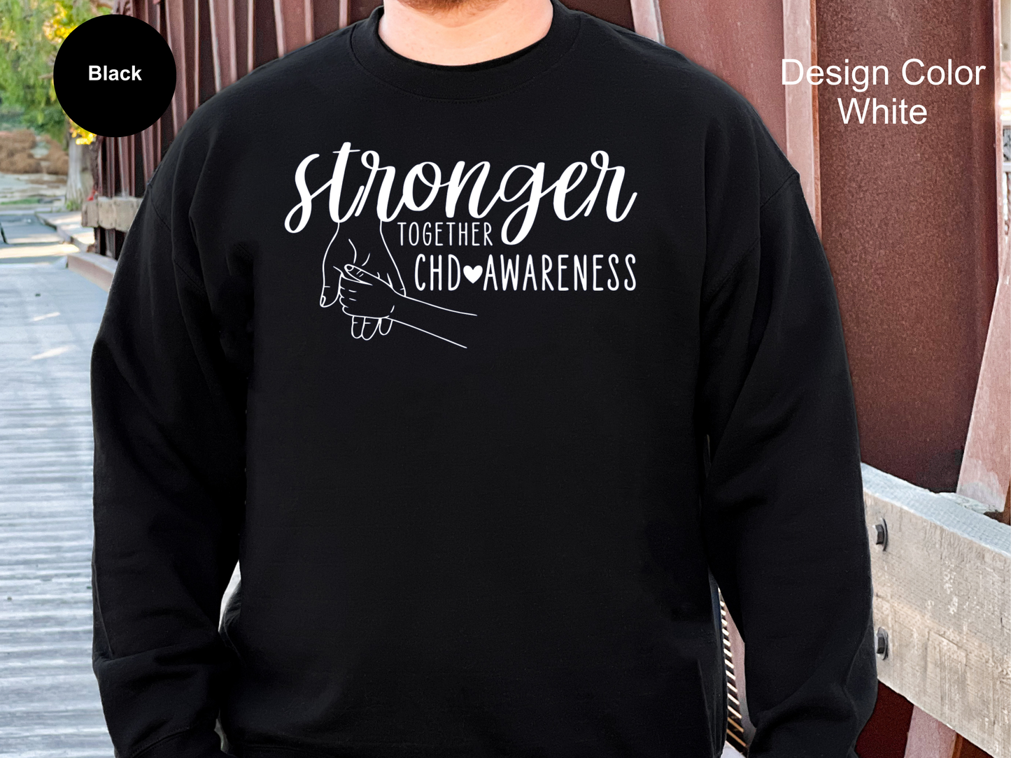 Unbreakable Love-CHD Awareness Sweatshirt-Toddler Hand