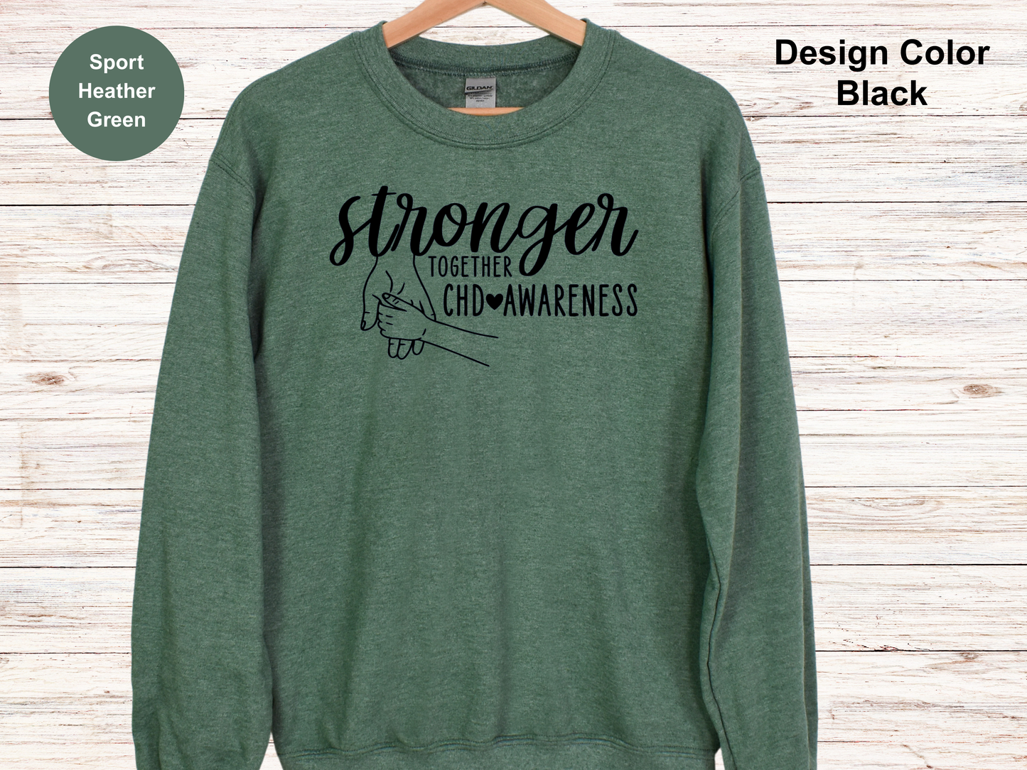 Unbreakable Love-CHD Awareness Sweatshirt-Toddler Hand