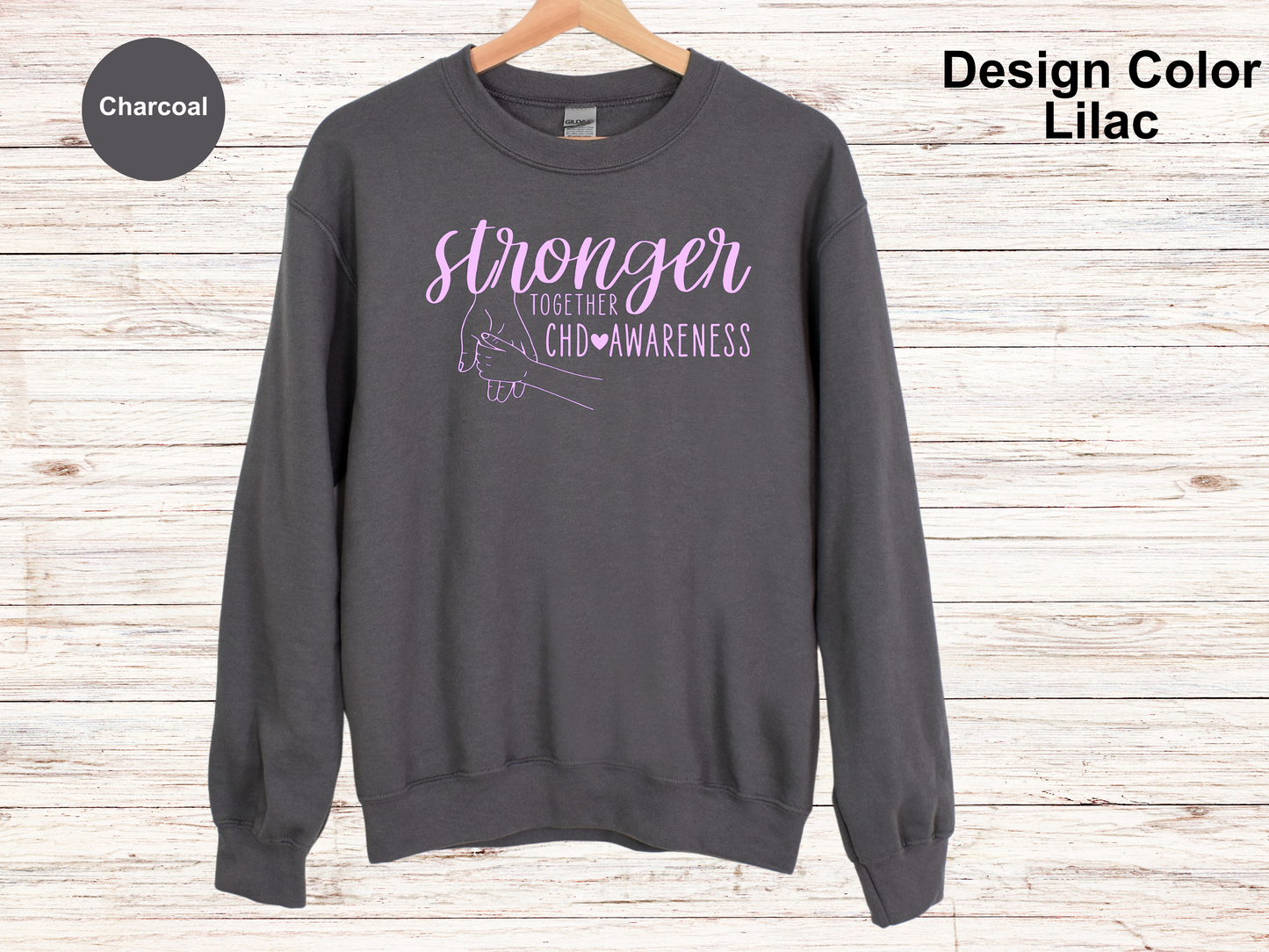 Unbreakable Love-CHD Awareness Sweatshirt-Toddler Hand