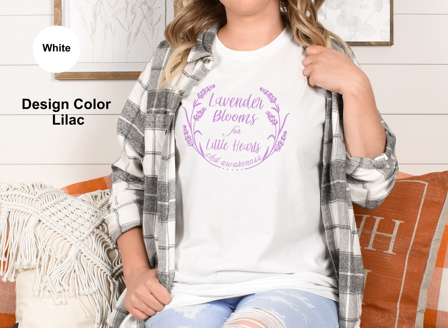 Lavender Blooms for Little Hearts-CHD Shirt
