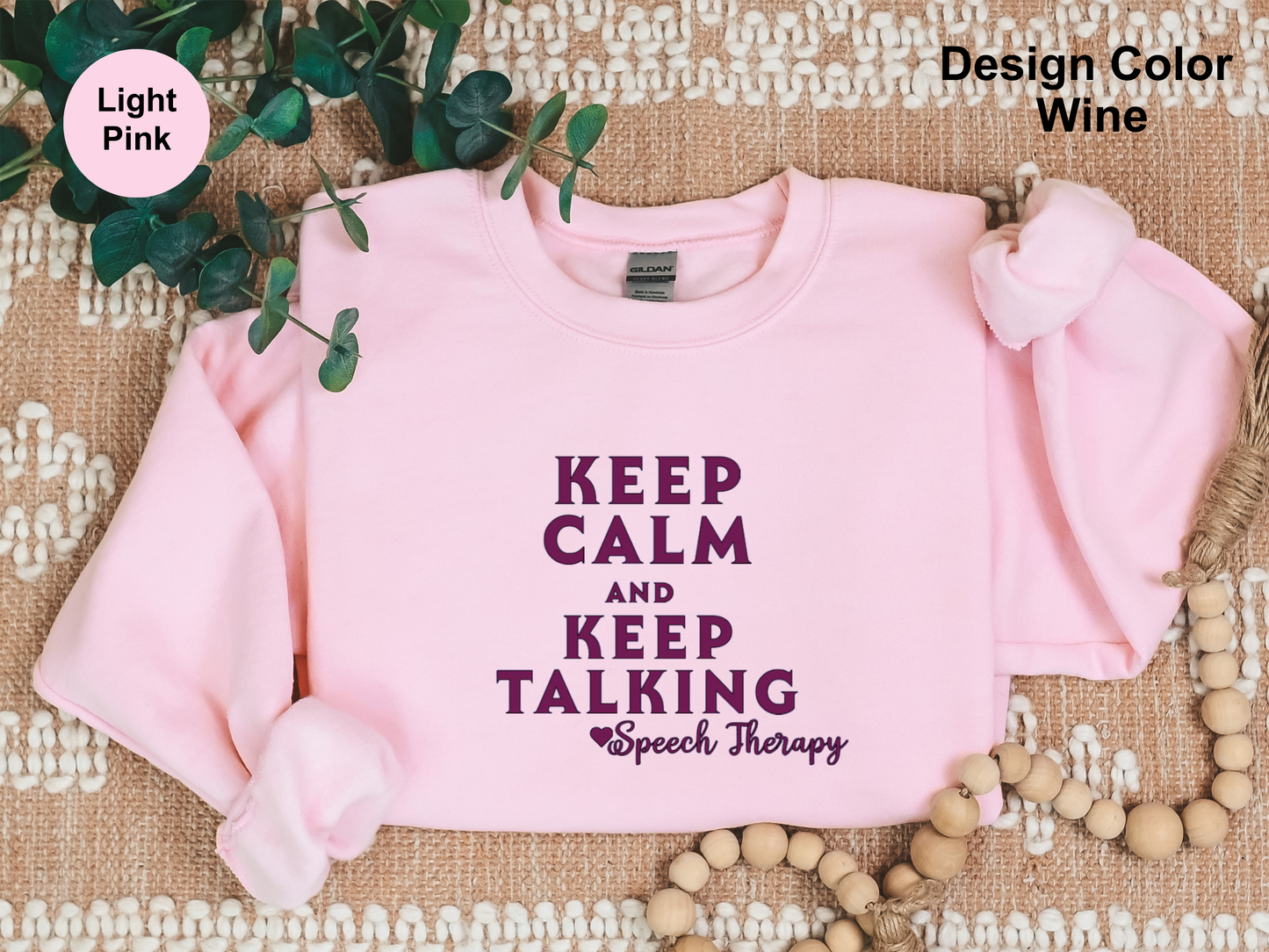 Keep Calm-Speech Therapy Sweatshirt