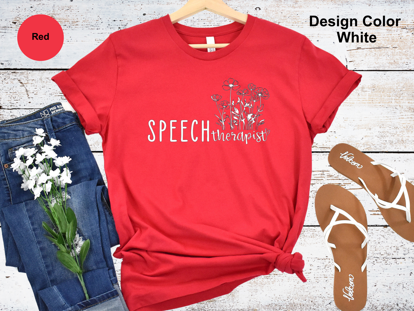 Flower Garden-Speech Therapy Shirt